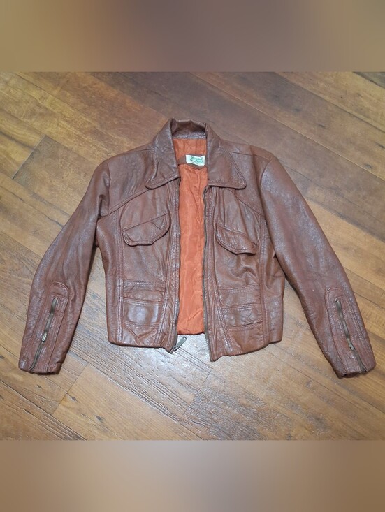 Genuine Leather Jackets & Blazers - Women's Or Unisex Vintage 1970s Genuine Leather Jacket